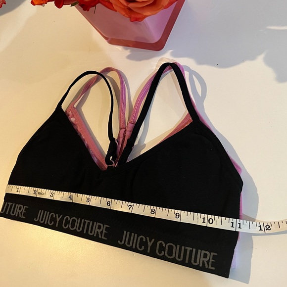 ✨GUC✨ 2 Juicy Couture Training Bras with Removable Pads - Size XS (9-12) - Picture 5 of 5